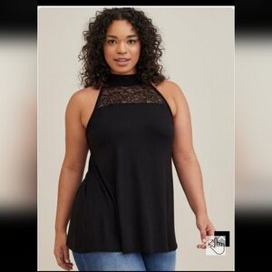 Torrid Lace-Yolk Halter 3X NWT